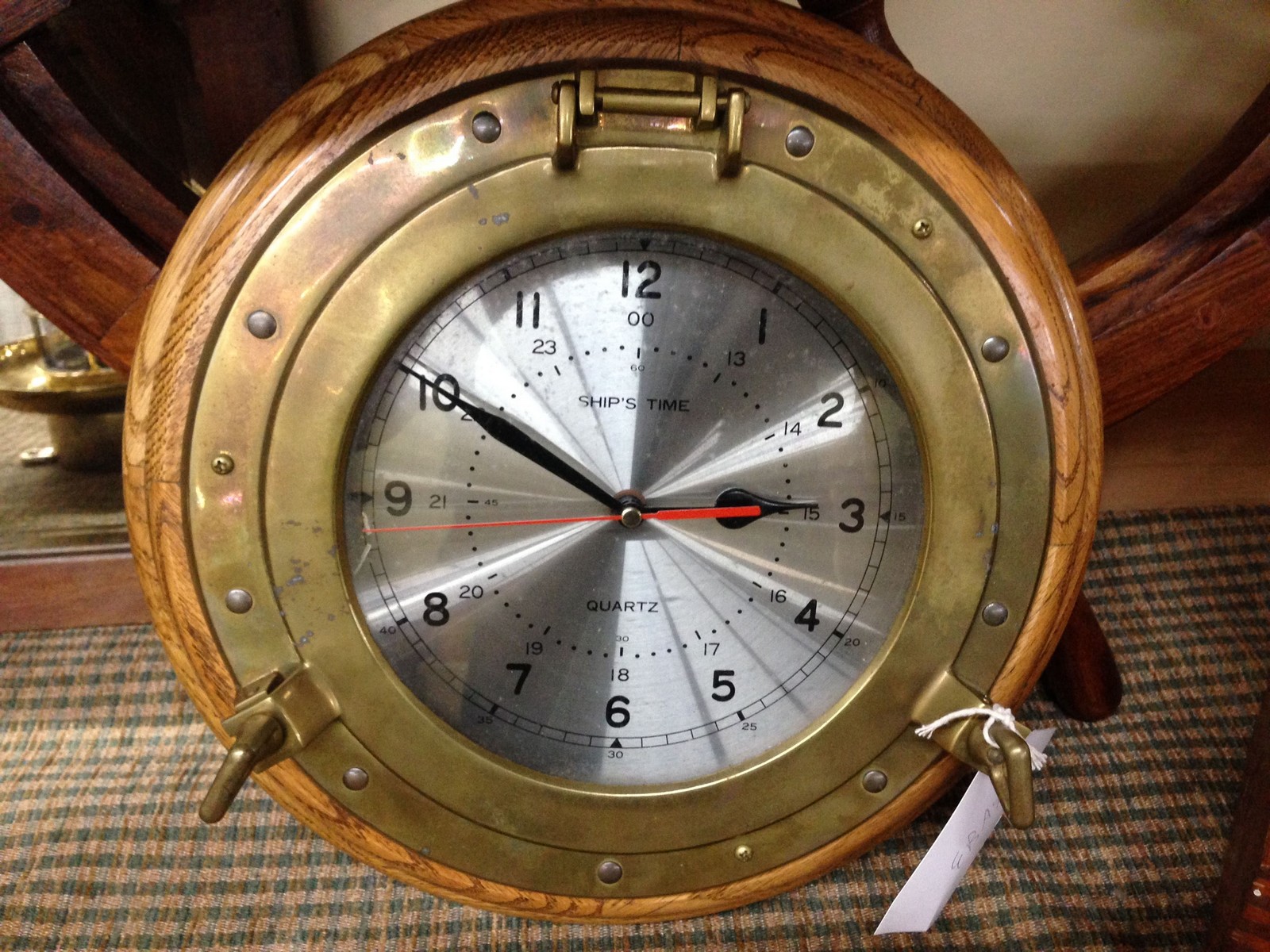 Solid Brass Ship's Clock • The Architectural Warehouse