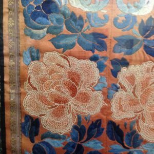 Framed Oriental Silk Work