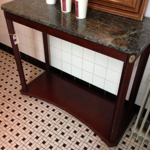 Mahogany Console with Granite Top