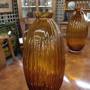 Pair of Oversize Glass Vases