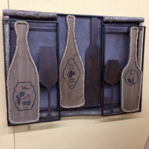 Metal/Wood Wine Art
