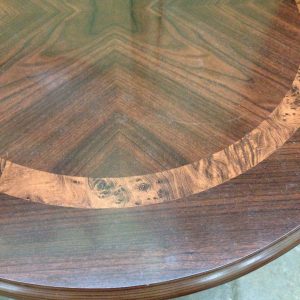 Round Table with Inlaid Top