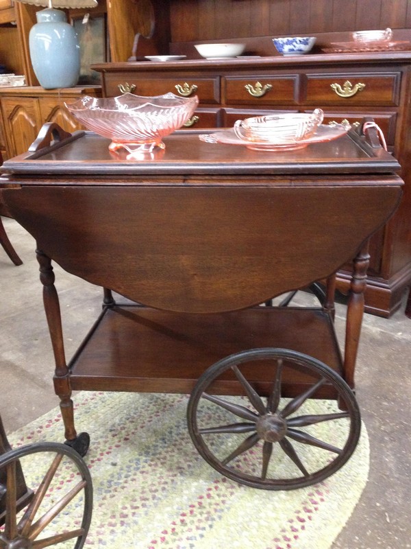 Mahogany Tea Cart