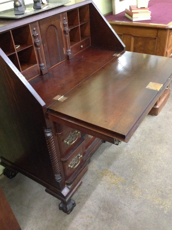 Small Mahogany Drop Front Desk The Architectural Warehouse