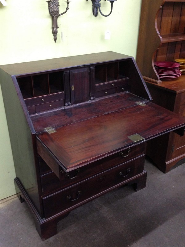 George Iii Mahogany Slant Front Desk The Architectural Warehouse