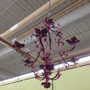 Red Iron Chandelier