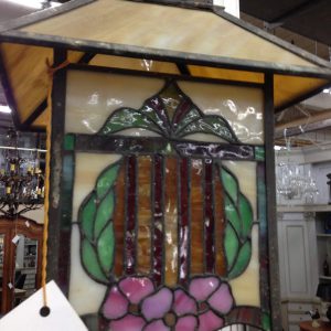 Wall Sconce with Stained Glass