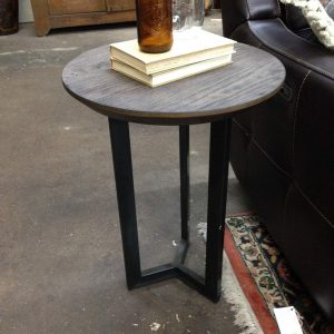 Round Metal Accent Table