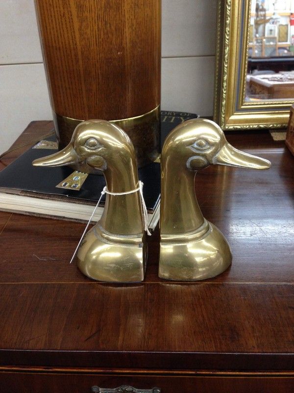 brass duck bookends brass duck bookends