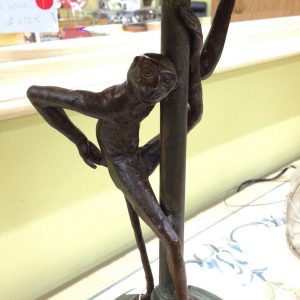 Bronze Monkey Lamp
