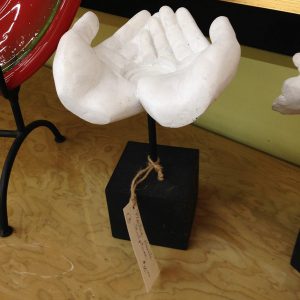 Plaster Hands Sculpture