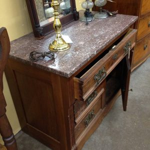 Walnut Dresser with Marble Top