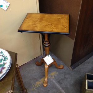 Square Burl Accent Table