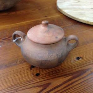 Bolivian Pottery Sugar Bowl