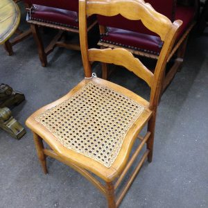 Antique Side Chair with Cane Seating