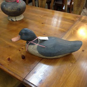 Hand Painted Carved Duck