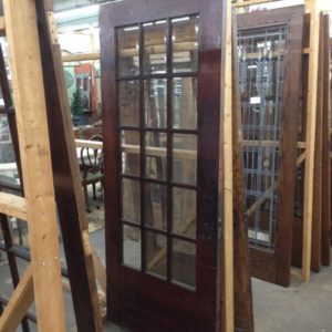 Oak Beveled Glass Door
