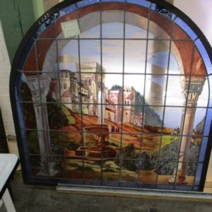 Arched Painted Window