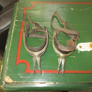 Alpaca Silver and Leather Gaucho Spurs
