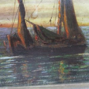 Oil Painting “Sailboats at Sunset”