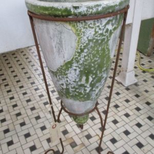 Aged Green Terracotta Vessel