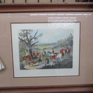 Framed Hunt Print “Bagging the Fox”