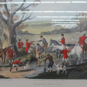 Framed Hunt Print “Bagging the Fox”