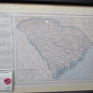 South Carolina Map Print