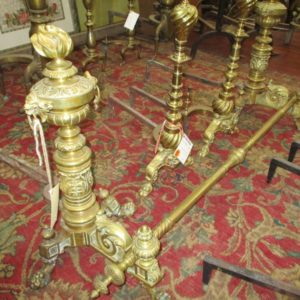 Pair of French Empire Style Andirons