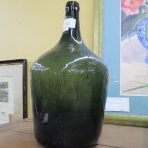 Green Glass Wine Bottle