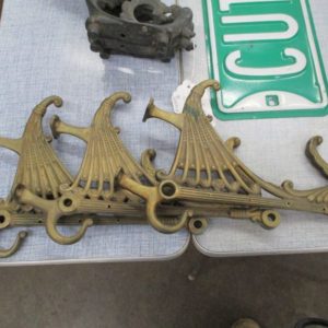 Solid Brass Vintage Storage Rack – 3 Pieces