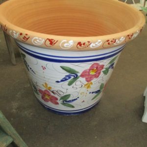 Painted Clay Pot