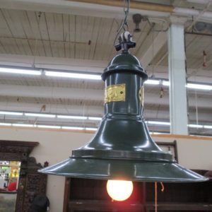 Green Metal Light Fixture