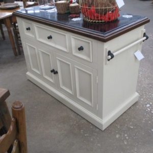 Kitchen Island with Marble Top