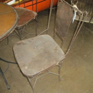 Iron Table with 3 Chairs