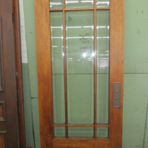 9 Lite Beveled Glass Door