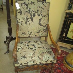 Pair of Needlepoint Arm Chairs