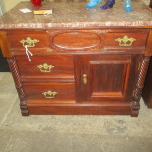 Marble Topped Cabinet
