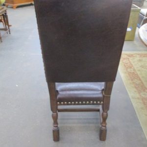 Set of Four Leather Dining Chairs