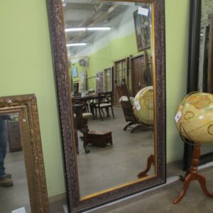Black and Gold Beveled Mirror