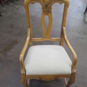 Pair of Upholstered Carved Side Chairs